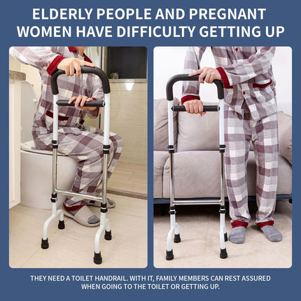 Standing aid for seniors - Walking aid for seniors, upgraded handle, 6-level height adjustable, robust construction with anti-slip feet, ideal for more safety and comfort when standing up