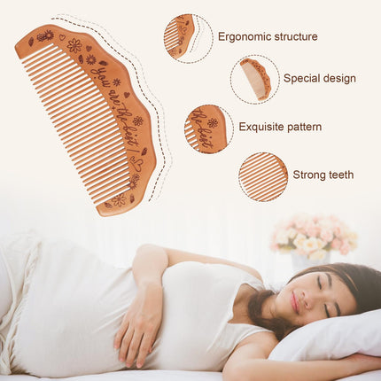 Birth comb against labor pains, wooden birth comb with affirmation, labor gifts for women, labor comb, birth comb, labor and delivery equipment for expectant mothers