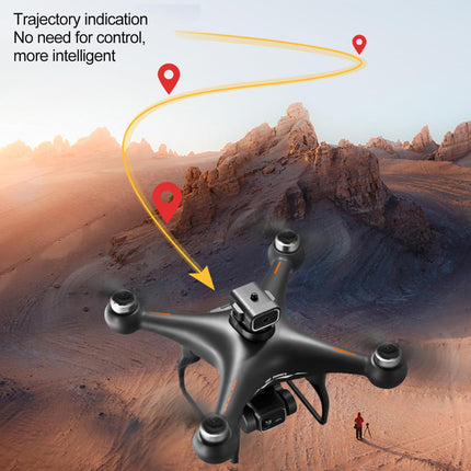 Drone with Camera 4K Dual WIFI 2.4G Brushless Gesture Photography, Obstacle Detection, Optical Flow Positioning, 6-Axis Gyro, Headless Mode, Gift for Adults Children Black 2 Batteries