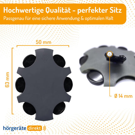 DIREKT ProWax MiniFit Cerumen Filters - Filters for Oticon Hearing Aids - Protects against Moisture &amp; Earwax - 1.4 mm Diameter - 30 Pieces - 5 Pack - Black