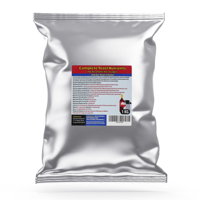 Complete yeast nutrients bulk pack 1 KG for alcoholic fermentation