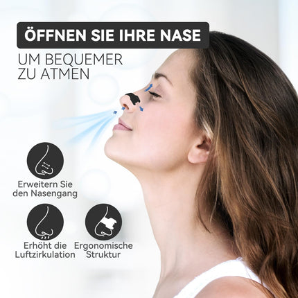 AnjoCare 50 pieces nasal strips, extra strong nasal strips against snoring and to relieve nasal congestion, anti-snoring nasal strips for a better night's sleep