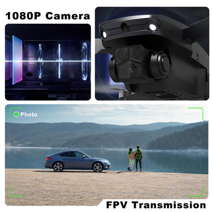 TTROARDS Drone with Camera 1080P Brushless Motor Drone 180° Obstacle Avoidance, Mini Drones for Beginners Foldable RC Quadcopter Wind Resistance Level 4 Drone for Adults TT19