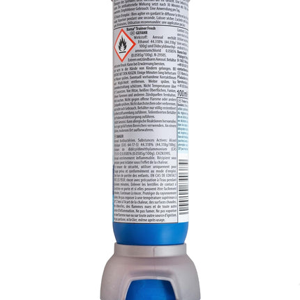 Bama Trainer Fresh Shoe Deodorant 100ml – hygienic, antibacterial freshness, transparent shoe spray for sports, work, and leisure shoes