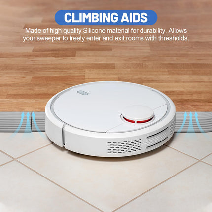 PWGHWG Door Threshold Ramp Robot Vacuum Cleaner Multifunctional Ramp Robot Vacuum Cleaner Gray Door Threshold Ramp Suitable for Robot Sweepers Wheelchairs Strollers Skateboards and Balance Cars