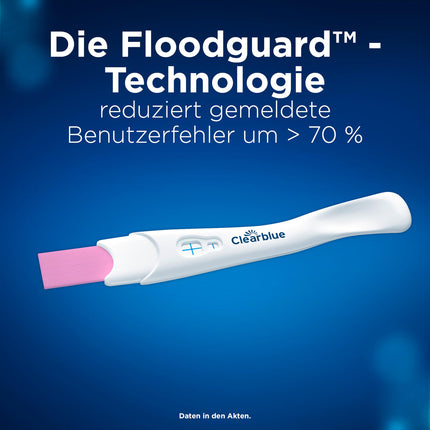 Clearblue Pregnancy Test Fast Detection, 5x Pregnancy Test, over 99% reliable with FloorguardTM , result within 1 minute