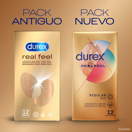 Durex FEEL REAL SENSITIVE 12 pieces, Transparent, One size