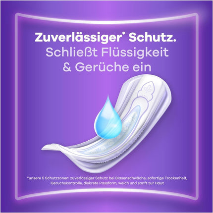 Always Discreet Incontinence Pads for Women Normal 30 Pack All-round protection Incredible discretion