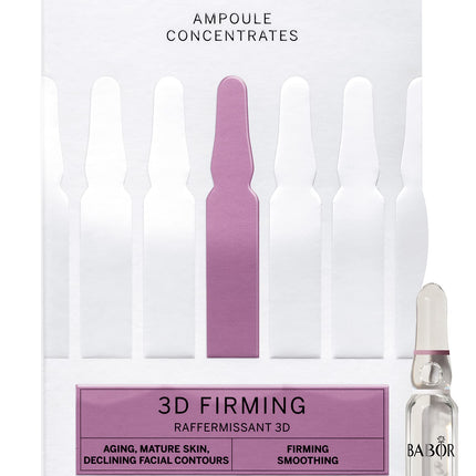 BABOR 3D Firming, Anti-Aging Serum Ampoules for the Face, With Hyaluronic Acid for More Firmness, Vegan Formula, Ampoule Concentrates, 7 x 2 ml Refreshing