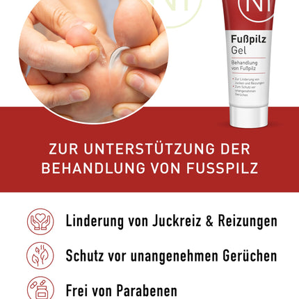 N1 Athlete's Foot Gel 30ml - Medical Device - Relieves Itching &amp; Protects Against Unpleasant Odors - Athlete's Foot Cream for Athlete's Foot Treatment with Active Ingredient Natilact - Powerful Remedy for Athlete's Foot