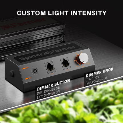 Spider Farmer Grow Tent Complete Set SF1000 Grow Light Dimmable LED Grow Lamp Full Spectrum Samsung LM301H EVO Diodes Grow Tent Kit Complete 70x70x160cm Hydroponics Growing Tent Set Ventilation System