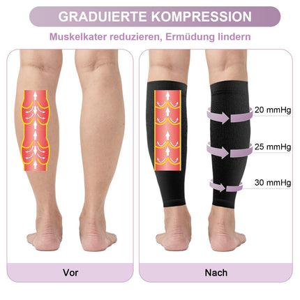 Migliore Wear 2 pairs of compression stockings for women and men, 20-30 mmHg | Class 2 medical compression stockings, graduated support stockings, anti-thrombosis stockings