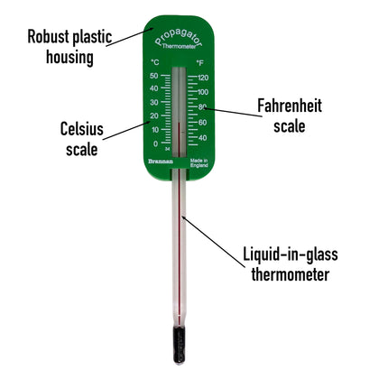 Brannan Soil Thermometer – Measure soil temperature in indoor greenhouses for planting and sowing seeds and plants