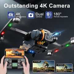 OBEST GPS Drone with 4K Camera, Auto Return Follow Me Optical Flow Brushless Motor Drones 36 Mins Long Flight Time, 360° Obstacle Avoidance, 5G WIFI FPV Transmission Drone for Beginners Adults