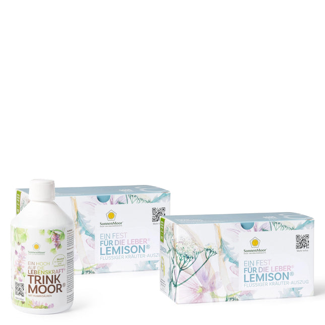 Liver cure for 32 days - A feast for the liver liquid herbal extract 2x 800 ml, drinking moor 500 ml