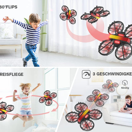 Mini Drone with Camera HD 720P for Kids, RC Drone Quadcopter with FPV WiFi Transmission, 2 Batteries, Altitude Hold, Gesture Control, Flight Path and 3D Flip Toy Gifts for Boys Girls Beginners