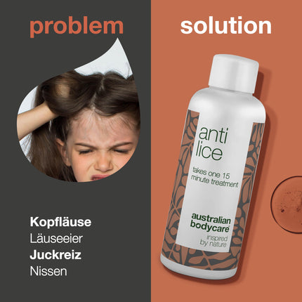 Australian Bodycare Anti Lice 100 ml | Head Lice Treatment | Simple and One-Time 15-Minute Treatment for Head Lice and Nits with Tea Tree Oil | Lice Treatment for Children &amp; Adults