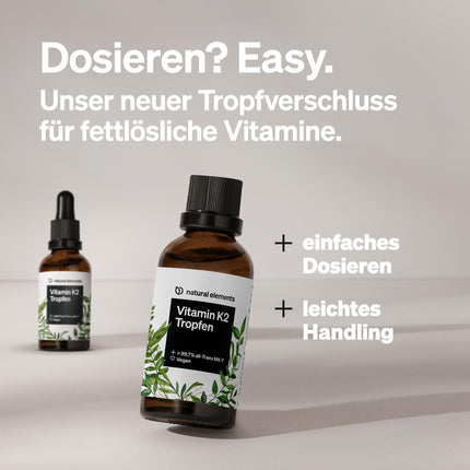 Vitamin K2 MK-7 200µg – 50 ml – all-trans content &gt;99.7% – laboratory-tested, vegan, high-dose &amp; produced in Germany