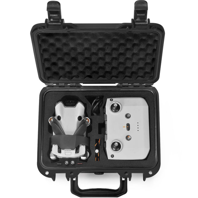 LEKUFEE Small Waterproof Hard Case for DJI Mini 4 Pro Drone and DJI Mini 4 Drone Accessories (Case Only) (Not for DJI RC 2)