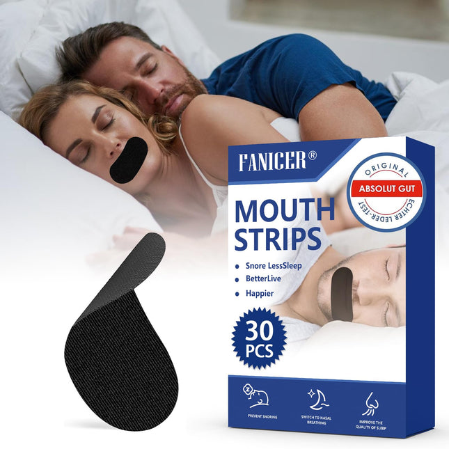 30 pieces mouth plasters against snoring, mouth band snore stopper, anti-snoring snoring plasters at night, against snoring, helps against snoring and develops nasal breathing habits