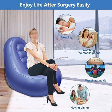 Inflatable BBL Mattress for Post Surgery Recovery – Waterproof PVC, Foldable Storage, Enhanced Comfort for Brazilian Butt Lift Recovery and Sleeping