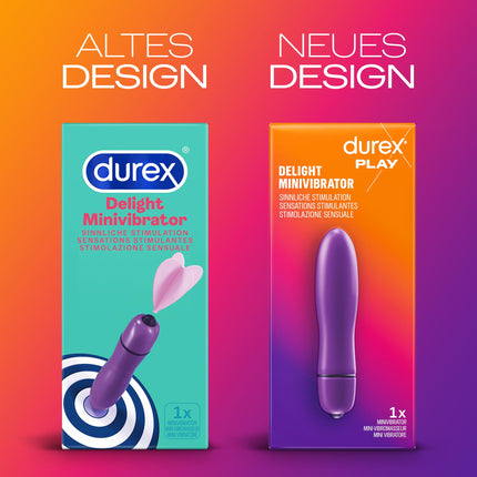 Durex Intense Delight Mini Vibrator Discreet Sex Toy, Purple