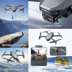 OKYUK K618 MAX Drone with 4K Camera, 270° Obstacle Avoidance Drone Quadcopter with FPV WiFi Transmission, Adjustable Lens, 3D Flip, Altitude Hold, Toys and Gifts for Boys Girls Beginners