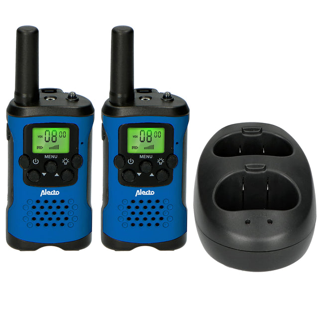Alecto FR175BW - Walkie Talkies for children and adults - 2 radios with a range of 7 km - Blue