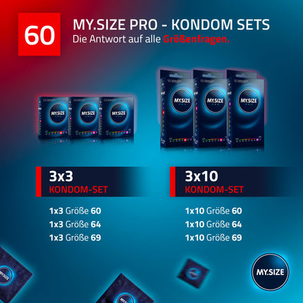 MY.SIZE PRO Condom Size 5, 60mm, 36 Pieces - The new generation of MY.SIZE condoms