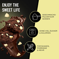 ESN Designer Flavor Powder, Dark Cookie Crumb, 250 g, flavor powder for sweetening, without much sugar and calories - made in Germany