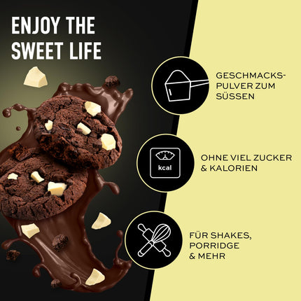 ESN Designer Flavor Powder, Dark Cookie Crumb, 250 g, flavor powder for sweetening, without much sugar and calories - made in Germany