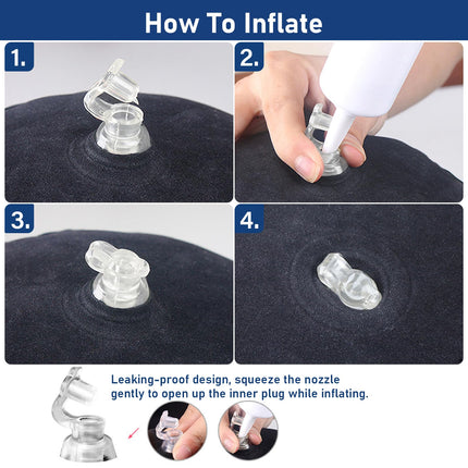 Aprobdsm Sex Pillow Lumbar Pillow Sex Toys with Hole for Couples Sex Women G Spot Position Pillow Multifunctional Inflatable Pillow Sex Travel Pillow Bedroom Sex Furniture for Couples Women