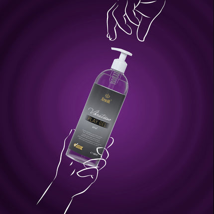 Vibratissimo Play Gel Anal 1000 ml I Extra lubricating lubricant I Water-based lubricants I Lubricant gel suitable for silicone toys and latex condoms I water-based lubrication