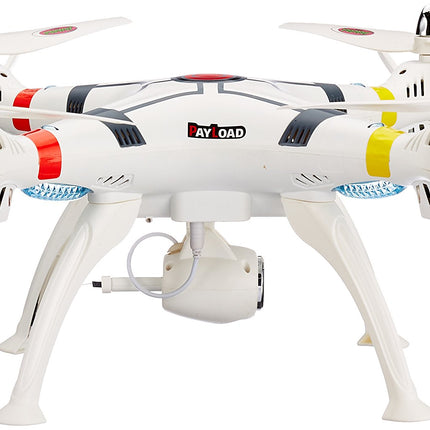 JAMARA 422035 - Payload GPS VR Drone Altitude HD FPV Wifi Coming Home - Position hold via GPS, automatic takeoff and landing, altitude control, track following flight path planning mode, payload up to 350g