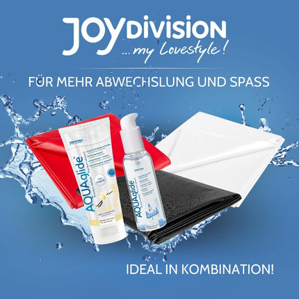 JOYDIVISION SexMAX WetGAMES sheet black I Bed sheet 180 x 220 cm I PVC sheet for partner games &amp; massages I Wetness protection for bed I Washable up to 30°C Bed Sheets Waterproof