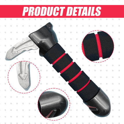 Car entry aid, car assistant support handle for seniors: PRITOK 2pcs car entry aid, exit aid, grab handles, car grab bar, window breaker, car handles support handle for seniors (red)