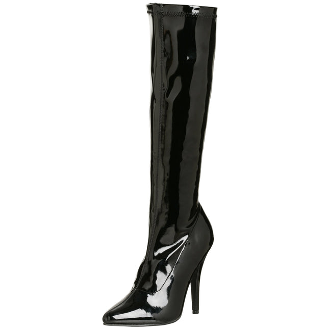 Pleaser Women's SEDUCE-2000 Short Boots, Black (Noir brillant)