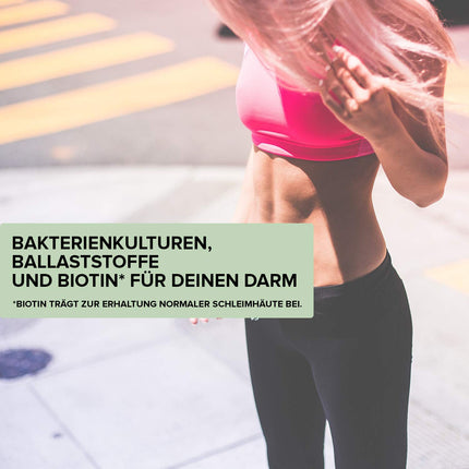 edubily nutrition® intestinal flora complex - resistant dextrin with biotin &amp; 7 bacterial cultures. L. plantarum, L. reuteri, S. thermophilus, B. lactis, B. longum, B. infantis &amp; B. adolescentis - 250g