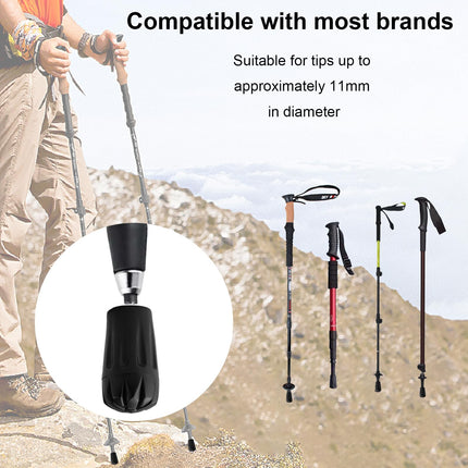 16 pcs Trekking Pole Bumpers, Trekking Pole Tips, Trekking Pole Shock Absorbers, Trekking Poles, Asphalt Mountains, Trekking Plug Accessories