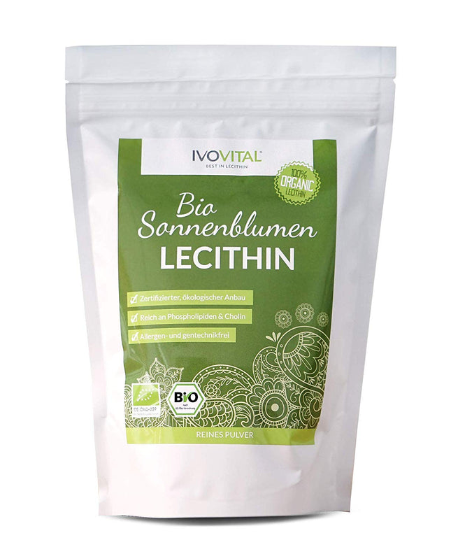 ORGANIC Sunflower Lecithin Powder, IVOVITAL® (Organic Certified) (300g)