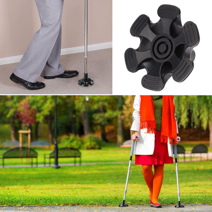 supregear rubber feet protective caps tips for walking sticks 16mm, non-slip 6 support rubber stick tip, self-standing stick tip for sticks, walking sticks