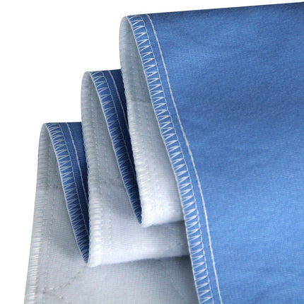 Bedecor 2 Pack Washable Incontinence Pads 70x90cm, Incontinence Mattress Protector, Incontinence Bed Pad Washable &amp; Waterproof Breathable (Blue)