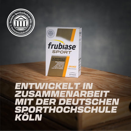 frubiase SPORT Orange - Isotonic sports drink - Electrolytes, high-dose minerals, multivitamins, trace elements - to support performance &amp; regeneration - 20 effervescent tablets