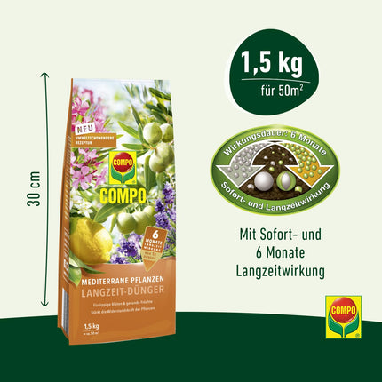COMPO Mediterranean Plants Long-Term Fertilizer 1.5kg