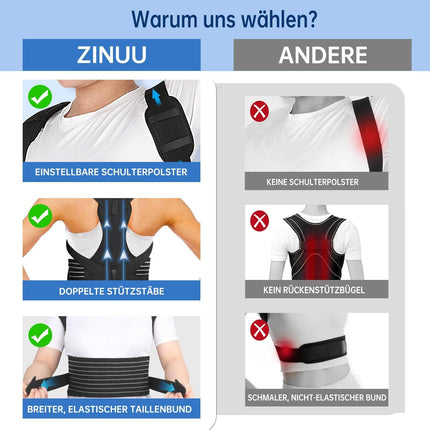 Back straightener, back support belt posture correction women men, posture correction belt, back posture corrector, adjustable posture trainer back belt for shoulder neck back support (36'-47')