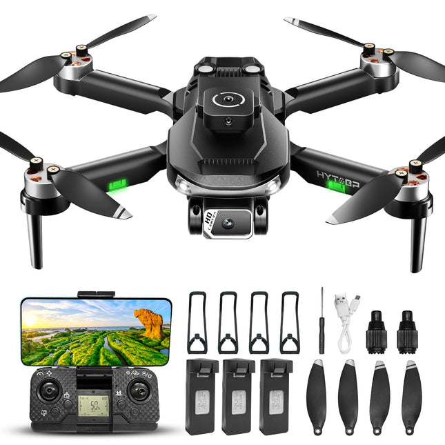 HYTOBP S165 MAX Drone with 2 Cameras 1080P for Adults, Mini Drones with Camera for Kids/Beginners, Drone with 40 Min Long Flight Time (3 Batteries), 5G WiFi FPV Transmission, Takeoff/Landing at the Push of a Button