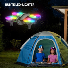 Mini Drone with Camera HD 1080P for Kids Beginners, TOMZON RC Quadcopter with Colorful LEDs, Long Flight Time, 360° Propeller Protection/Throw Go/3D Flip/, Helicopter Remote Controlled Toy Drone Indoor