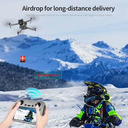 LICHIFIT Drone Airdrop System with 1/4 Screw Hole Interface for DJI Air 3 Photosensitive Thrower Transport Delivery Payload Release Dropping Device