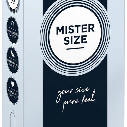 MISTER SIZE condoms, ultra-soft, 64mm, pack of 10/extra thin, extra fine, extra moist/made from 100% natural rubber latex in your size XXL/natural feeling, pack of 10