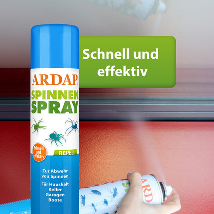 ARDAP Repell Spider Spray 400ml - Spider Repellent - Anti-spider spray - Spider repellent - Spray against spiders - Agent against spiders - Anti-spider spray outside - Works quickly &amp; effectively (PT19)